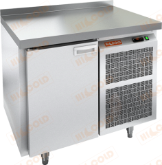 GN 1/TN W стол охл. (-2+10), 1 дверь, пластификат, 900х700х850мм, HICOLD RUS