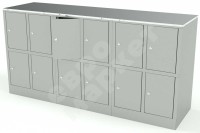 Сумочница 12 ячеек сплошные двери