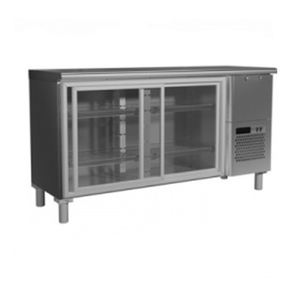 Шкаф холодильный Т57 М2-1-С 9006-1 корпус серый, без борта (BAR-360 К Rosso)