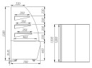 Витрина кондитерская Carboma K70 VV 1,3-1 STANDARD (ВХСв - 1,3д Люкс)