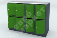 Шкаф для хранения сумок на 8 ячеек