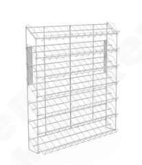 Наклонный блок 7 полок с кронштейнами (ДхГхВ) 660х100х740