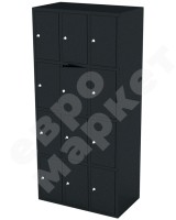 Металлический шкаф для сумок 12 ячеек