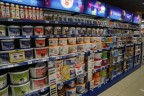 Стеллаж для продажи обоев и краски