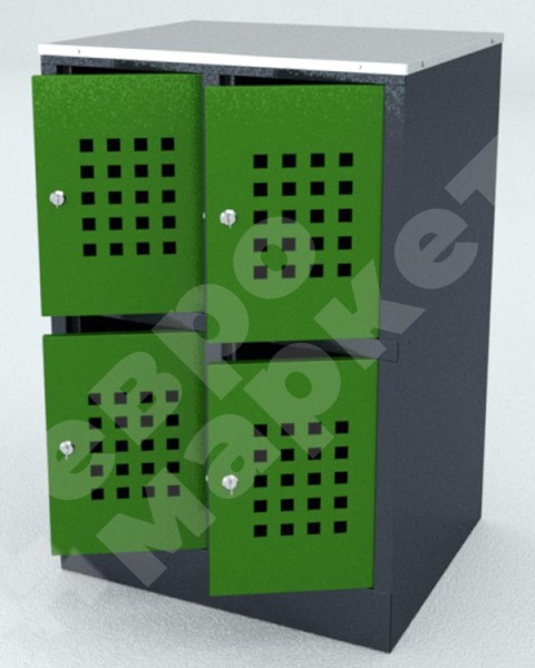 Шкафчик для сумок на 4 ячейки