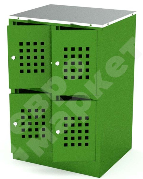 Шкафчик для сумок на 4 ячейки