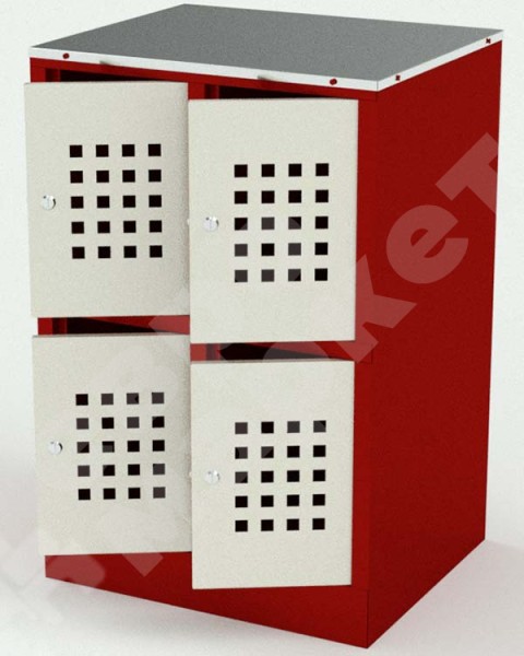 Шкафчик для сумок на 4 ячейки