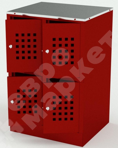 Шкафчик для сумок на 4 ячейки