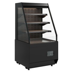 Витрина холодильная KC70 VM 0,9-2 STANDARD открытая, горка (версия 2.0) (9005) СКОШЕННАЯ БОКОВИНА