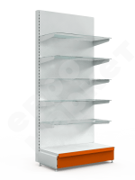 Стеллаж для магазина со стеклянными полками