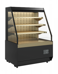Витрина холодильная KC70 VM 0,9-2 STANDARD открытая, горка (версия 2.0) (9005-0109) СКОШЕННАЯ БОКОВИНА