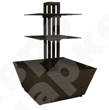 Стеллаж для овощей развал тумба с двумя полками EM-02.124.000 СБ