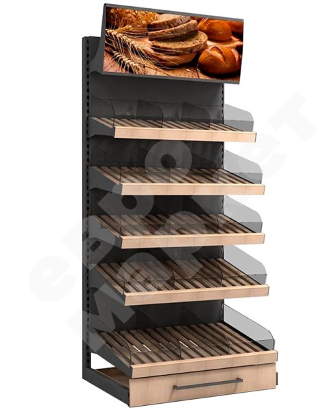 Витрина для хлеба и булок с фризом