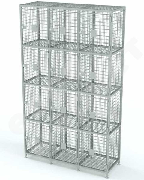 Сумочный шкаф для вещей в магазине 12 ячеек