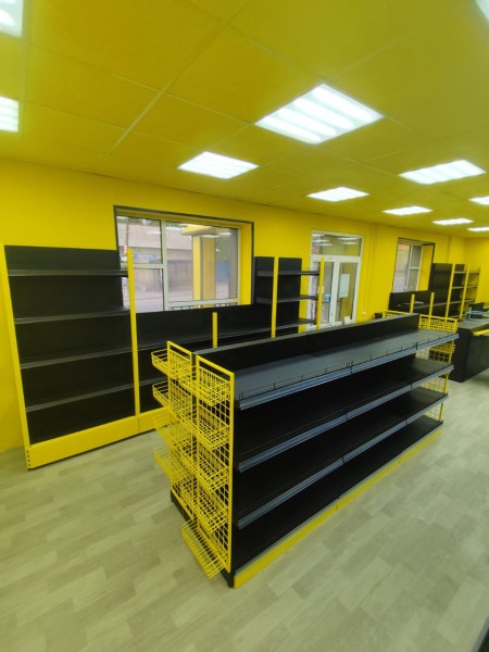 Островной стеллаж низкий