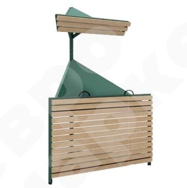 Овощной стеллаж развал угловой