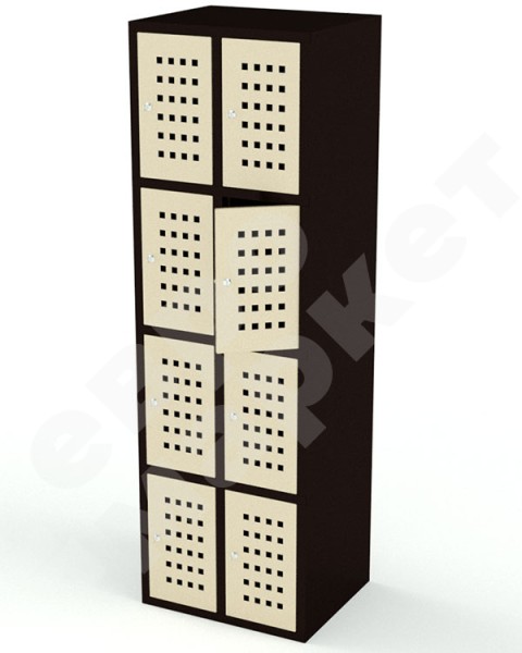 Вертикальный шкаф для хранения сумок 8 ячеек