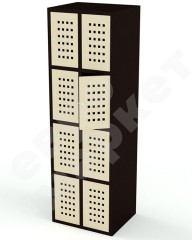 Вертикальный шкаф для хранения сумок 8 ячеек