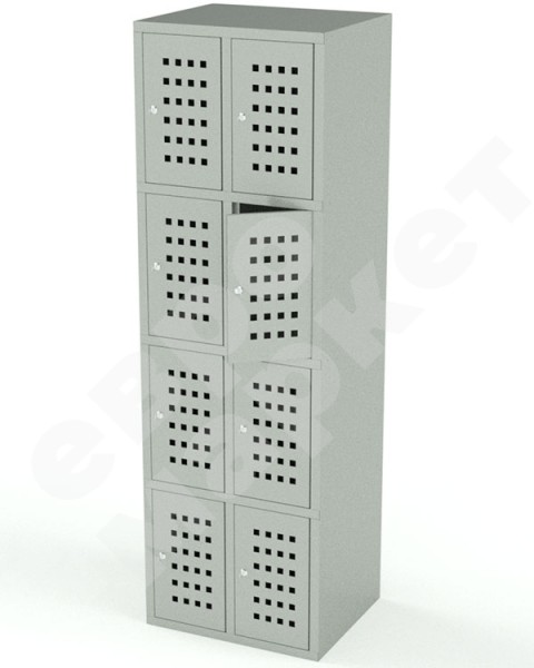 Вертикальный шкаф для хранения сумок 8 ячеек