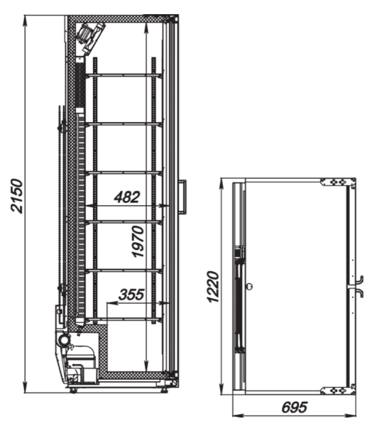 Шкаф холодильный Flex-1147-Eco