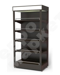 Стеллаж для вина и алкоголя с фризом и полками из ЛДСП