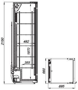 Шкаф холодильный Flex-583-Eco