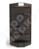 Стеллаж винный угловой с полками из ЛДСП