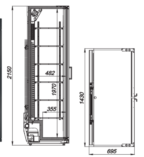 Шкаф холодильный Flex-1358-Eco