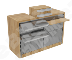 Кассовый стол Фасоль 2.0 с перфорированной панелью