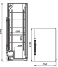 Шкаф холодильный (двери купе) Plus-1465-Eco