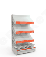 Стеллаж для торговли журналами и газетами без фриза