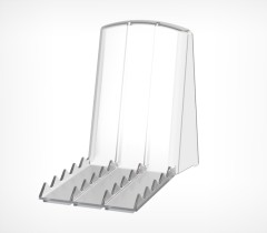 Опора большая пластиковая задняя BACK-XL-P 140мм без скотча, Прозрачный