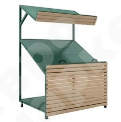 Овощной стеллаж - развал  с полкой