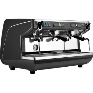 161889 Appia LIFE 2gr S 220V black+high groups+economizer Кофемашина-полуавтомат 2 группы (выс.), бойлер 11л, черная, 220V, экономайзер