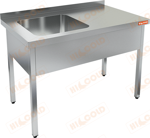 НСО1М-14/7БЛ стол-моечная ванна, 1 секц. (500х500х300) слева, HICOLD RUS