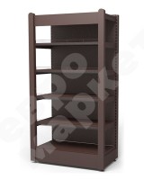 Винный стеллаж пристенный с декоративными накладками из массива