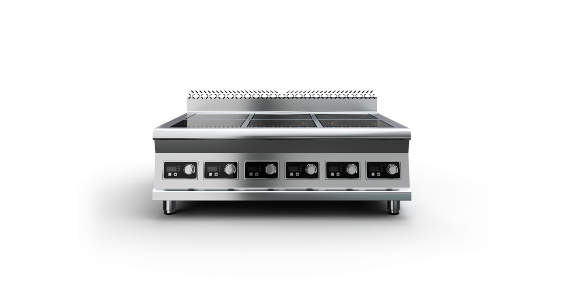 Плита индукционная 1220х900х470 6-ти конфорочная 900 серия P9G6