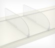 Разделитель пластиковый 120мм обламывающийся без ограничителя DIV120-В 185-385мм, Прозрачный