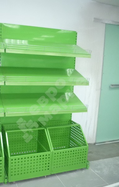 Стеллаж с выдвижными ящиками