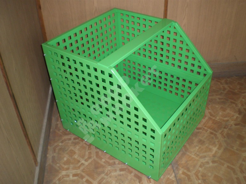 Торговый стеллаж для овощей с ящиками на колесах с двумя полками