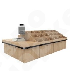 Овощной стеллаж развал с весами EM-02.129.000 СБ