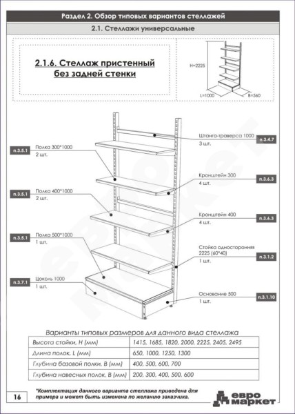 Холодильный стеллаж