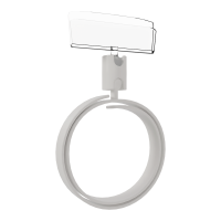 Ценникодержатель-улитка на колбасу ROLL-CLIP, ножка 0мм, Белый