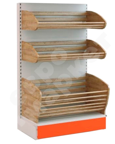 Стеллаж торговый хлебный с 2 корзинами