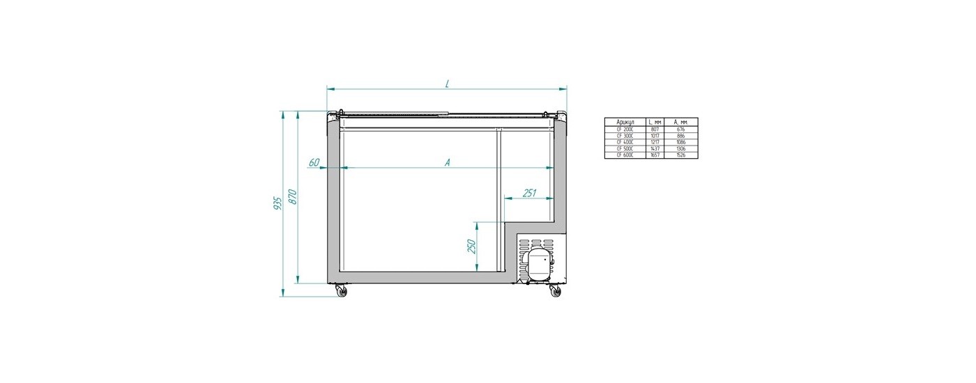Ларь морозильный Italfrost CF200C (3 корзины)