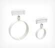 Держатель ценника на колбасу RING-CLIP 35мм-65мм, Белый