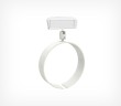 Держатель ценника на колбасу RING-CLIP 35мм-65мм, Белый