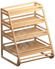 Арт. В010. Стеллаж для хлеба и багетов с четырьмя прямыми полками EM-02.210.000 СБ