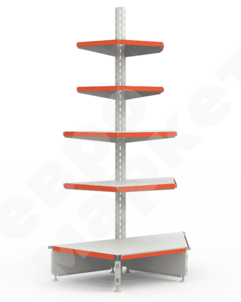 Стеллаж торцевой трапециевидный