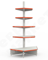 Стеллаж торцевой трапециевидный